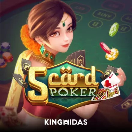 5 Card Poker logo by King Midas at Frank Casino