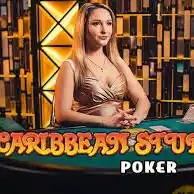 Caribbean Stud Poker casino game by Evolution – featured logo at Frank Casino