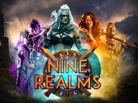 Nine Realms online game logo by Red Tiger Gaming on frankcasino-pt.pt