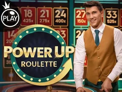 Power UP Roulette casino game by Pragmatic Play – featured logo at Frank Casino